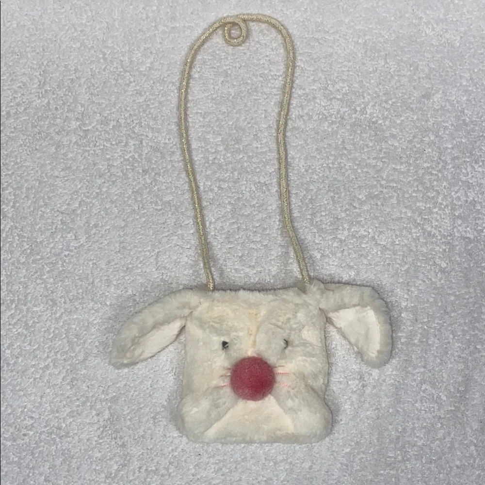 Mud pie Plush Bunny purse bag Easter